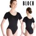  балет Leotard взрослый Junior чёрный короткий рукав BLOCH блок 