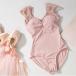  балет Leotard взрослый розовый короткий рукав гонки 