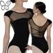  балет Leotard короткий рукав чёрный Junior взрослый ребенок bla cup разница включено возможно антибактериальный дезодорация 