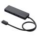 ڿʡۥ쥳 USB3.1(Gen1)HUB/Type-C/A᥹4ݡ/Хѥ/30cm֥/֥å U3HC-A430BBK