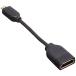 ���쥳�� HDMI (�᥹) - micro HDMI (���� ) �Ѵ������ץ� 10cm �֥�å� AD-HDADBK