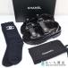  pawnshop unused Chanel CHANEL sandals boa G45291 socks attaching here Mark rhinestone 38 size black black 23k791-5... pawnshop 