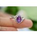 125-5 天然アメジスト 紫水晶 リング 指輪 2月誕生石 プレゼント 母の日 お正月 お誕生日通販 着物　振袖　格安レンタル