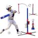  бейсбол Kids batting комплект тренировка подставка мяч класть чай высота регулировка возможно ... мяч 6 шт приложен чай. высота регулировка возможность 