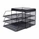  документы tray письмо tray сетка metal сборка товар настольный место хранения газета журнал A4 файл папка - документы inserting дом офис офисная работа место регулировка оставаясь дома .. черный 
