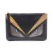  Fendi bagz I Monstar бренд off FENDI овчина ( кожа ягненка ) ручная сумочка клатч овчина / питон б/у re