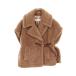  Max Mara NEWABAVO плюшевый мишка накидка бренд off MAX MARA шелк пончо Camel / шелк б/у женский 
