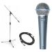 SHURE 奢 BETA58A ʥߥåޥ + ֡ॹ + 5m ޥ֥ XLR-XLR  2ǯݾ