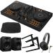 Pioneer DJ�R���g���[���[ DDJ-FLX4 + �w�b�h�z�� ATH-S100 + PC�X�^���h + �X�s�[�J�[ DM-40D + �_�X�g�J�o�[ �Z�b�g �yDDJ-400 �㑱�@��z