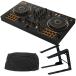 PIONEER DJ�R���g���[���[ DDJ-FLX4-N (�S�[���h)  + PC�X�^���h + �_�X�g�J�o�[ �Z�b�g �yDDJ-400 �㑱�@��z