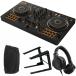 PIONEER DJ�R���g���[���[ DDJ-FLX4-N (�S�[���h)  + �w�b�h�z�� HDJ-CUE1 + PC�X�^���h + �_�X�g�J�o�[ �Z�b�g �yDDJ-400 �㑱�@��z