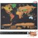  scratch карта космос карта карта мира 82.5x59.4cm путешествие карта постер путешествие карта учеба карта интерьер стена. оборудование орнамент подарок модный симпатичный 