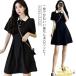  One-piece короткий рукав Polo One-piece женский Mini Mrs. спорт колени сверху длина A линия рубашка-поло One-piece flair Golf одежда chuni