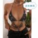  Kirakira Bra Cami корпус цепь внутренний bare top танцевальный костюм stage костюм стразы ... женский sexy . рука костюм бесплатная доставка 