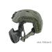 TMC Ops-Core модель FAST SF шлем + Ops-Core модель MANDIBLE лицо защита комплект fo гребень зеленый 