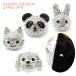  брошь laperu булавка Panda собака заяц кошка женский мужской животное животное KS48003