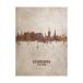 Trademark Fine Art Edinburgh Scotland Rust Skyline by Michael Tompsett, 24x32