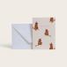  Франция производства двойной сообщение карта конверт комплект SEASON PAPER collection кошка праздник . день рождения поздравляю кошка праздник party 