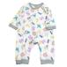  распродажа [50%OFF] baby одежда * нижнее белье "ti Rush " общий рисунок комбинезон "теплый" белый (OW)