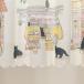  маленькое окно короткие занавески черный Cat's tsu кошка 