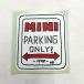 MINI PARKING ONLY стикер 