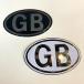 GB plate стикер белый / черный 