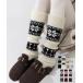  nordic рисунок гетры теплый носки [ кошка pohs почтовый ]