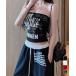  Британия знак Logo tube top cup есть bare top [ кошка pohs почтовый ]