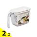 �}�[�i �������|�b�g �z���C�g 370mL (K-736W) 2�Z�b�g
