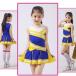 [ специальная цена ] носки имеется Kids Dance Cheer Dance юбка верх и низ в комплекте Kids танцевальный костюм Cheery da- костюм чирлидинг костюм Cheer Dance форма 