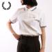  Fred Perry FRED PERRY рубашка-поло twin наконечник do Fred Perry рубашка G3600-200 TWIN TIPPED FRED PERRY SHIRT женский короткий рукав WHITE стандартный обращение магазин 