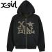  X-girl X-girl Jaguar do вязаный Zip выше f-ti-105253015007 FW25 JACQUARD KNIT ZIP UP HOODIE женский BLACK стандартный обращение магазин 