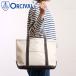 �I�[�V�o�� ORCIVAL �g�[�g�o�b�O �~�f�B�A�� OR-H0284-KWC TOTE BAG MEDIUM �� ���{�� �L�����o�X�g�[�g ���T�C�Y ���z �z���C�g�n ECRU CHARCOAL ���K�戵�X