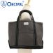 �I�[�V�o�� ORCIVAL �g�[�g�o�b�O �~�f�B�A�� OR-H0284-KWC FW25 TOTE BAG MEDIUM �� ���{�� �L�����o�X�g�[�g ���T�C�Y ���z CHARCOAL BLACK ���K�戵�X