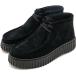  Clarks Clarks высокий Hill Moss 26179360 FW24 W Torhill Moss женский обувь женский замша обувь мокасины ботинки толщина низ Black-Suede стандартный обращение магазин 