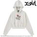å X-girl ѥѥե륺  åȥաǥ 105251012020 SS25 X-girl x THE POWERPUFF GIRLS SWEAT HOODIE ASH 谷Ź