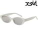  X-girl X-girl лиса рама солнцезащитные очки 105251054024 SS25 FOX FRAME SUNGLASSES женский UV cut мешочек с футляром легкий WHITE стандартный обращение магазин 
