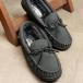  Minnetonka MINNETONKA плоская обувь Kei tens40604 FW24 CADENCE женский обувь мех мокасины Япония ограничение Charcoal стандартный обращение магазин 