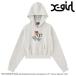 å X-girl ѥѥե륺  åȥաǥ 105251012020 SS25 X-girl x THE POWERPUFF GIRLS SWEAT HOODIE ASH 谷Ź