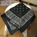 ٥Х VELVA SHEEN Х  161516 SS25 BANDANNA (CROSS)MADE IN USA ꥫ Ƚ ϥ󥫥  BLACK  谷Ź