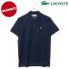  Lacoste LACOSTE женский хлопок 100%pike рубашка-поло ( короткий рукав ) PF7839J-99-166 SS26 сделано в Японии tops короткий рукав хлопок 100% стандартный Polo темно-синий стандартный обращение магазин 
