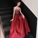  цветное платье коктейль платье длинное платье вечернее платье презентация исполнение . stage платье Eve человек g платье взрослый красный wine red безрукавка застежка-молния 