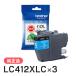 �u���U�[ �����C���N LC412XLC �C���N�J�[�g���b�W �V�A��  3�Z�b�g