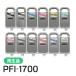 Υ PFI-1700MBK/PBK/C/M/Y/PC/PM/GY/PGY/R/B/G ꥵ륤󥯥ȥå 12å