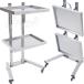  красота автомобильный Cart складной красота . Wagon с роликами . из нержавеющей стали tray compact место хранения водонепроницаемый перемещение удобный медицинская помощь для Cart ногти Wagon Esthe Wagon 