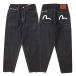 EVISU �G���B�X �����b�N�X�t�B�b�g �W�[���Y 7�|�P�b�g���S�J�����h�J #2030 �{�^���t���C �Z�b�g�A�b�v �v���~�A���Z���r�b�W�f�j�� �Ԏ� ���������� �Y�{�� �֘A�摜2