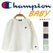Champion チャンピオン BABY ワンポイント ロンＴ BASIC ベビー服 赤ちゃん 長袖 BASIC シンプル 無地 ワンポイント 刺繍 ロゴ こども 子供服