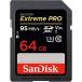  SanDisk Extreme PRO UHS-I U3 64GB SDXC карта SDSDXXG-064G-GN4IN за границей направление упаковка UHS скорость Class 3 4K соответствует SD карта 