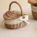  пикник корзина крышка имеется гонки плетеная корзинка корзина симпатичный место хранения модный еда место хранения сумка уличный путешествие для сумка для бытового использования 