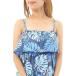 * симпатичный Hawaiian рисунок ткань * Hawaiian платье [ новый продукт ]miu мята aro - оригинал resort платье rd00017